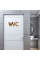 Зеркальный декор акриловый самоклеющийся WC золото, 3шт (D) SW-00002525