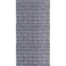R017-2 Панель стінова в рулоні 3D 700мм*3,08м*2мм сіра цегла (D) SW-00002535