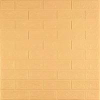 3D панель самоклеющаяся кирпич 700x770x3мм Желто - песочный (009-3) SW-00000229