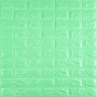 3D панель самоклеющаяся кирпич Мятный 700x770x7мм (012-7) SW-00000050