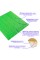 3D панель самоклеющаяся кирпич Зеленый 700x770x5мм (013-5) SW-00000149