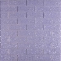 3D панель самоклеюча 700х770х3мм цегла Світло - фіолетова (015-3) SW-00000574 3D панель самоклеюча 700х770х3мм цегла Світло - фіолетова (015-3) SW-00000574