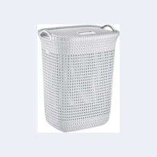 Кошик для білизни білий з кришкою 65л Sakarya Plastik 8003