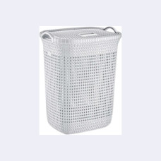 Кошик для білизни сірий з кришкою 65л Sakarya Plastik 8003