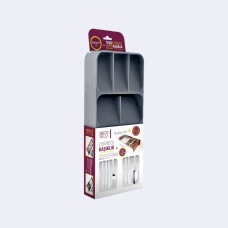 Лоток двойной для столовых приборов Omak Plastik Deco Bella Пластик 38,8x17x5,2 см