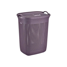 Кошик для білизни фіолетовий з кришкою 65л Sakarya Plastik 8003