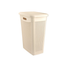 Кошик для білизни в'язаний з кришкою 43л Ucsan Slim Drop Design (M-174)