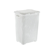 Кошик для білизни ротанг з кришкою 45л Dunya Plastik (05006)