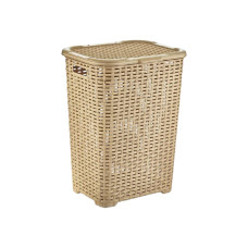 Кошик для білизни ротанг з кришкою 60л Dunya Plastik (05004)