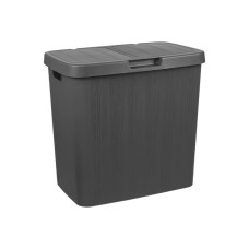 Кошик двосекційний для білизни з кришкою 72л Elif Plastik (U340)