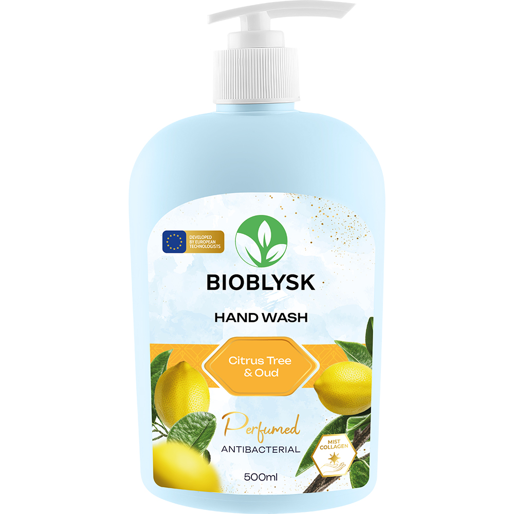 Рідке крем-мило парфумоване антибактеріальне “Citrus Tree & Oud” BioBlysk 500 мл