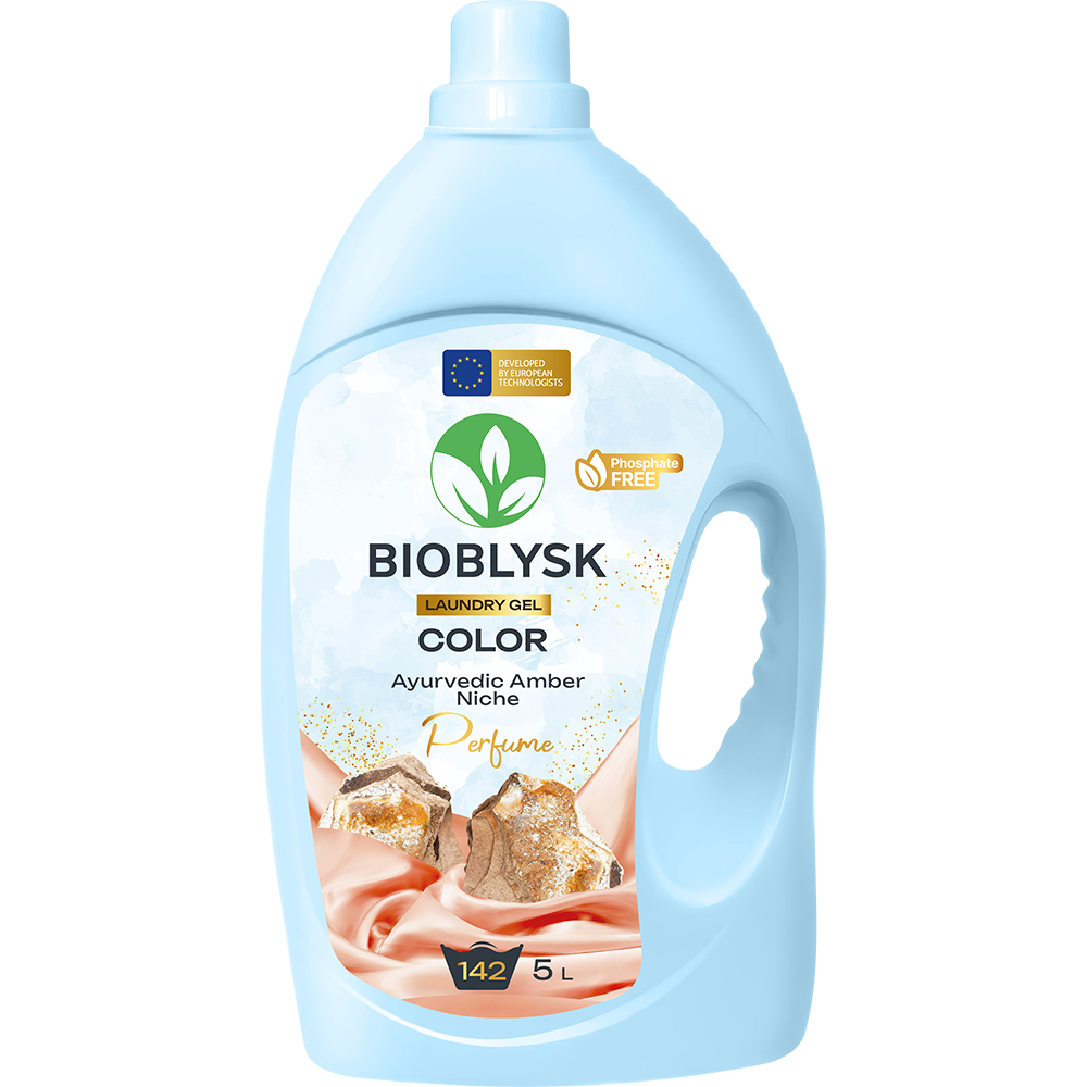 Гель для прання парфумований “Color & Ayurvedic Amber Niche Perfume” BioBlysk 5 л