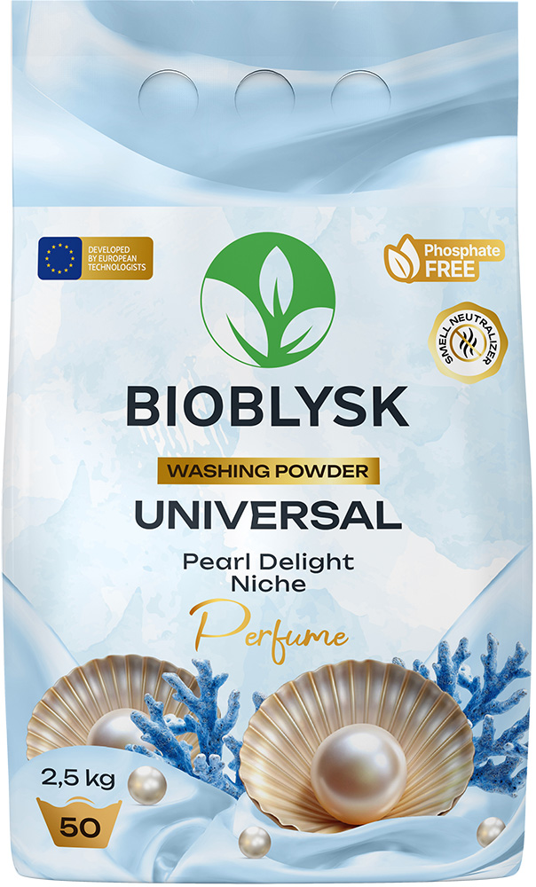 Пральний порошок парфумований “Universal & Pearl Delight Niche Perfume” BioBlysk 2.5 кг