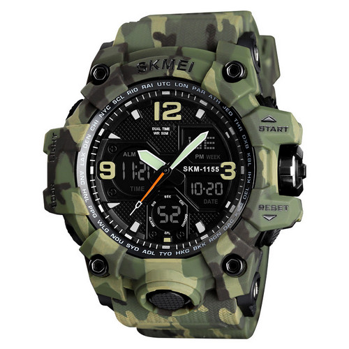 Годинник наручний Skmei 1155B Military Green