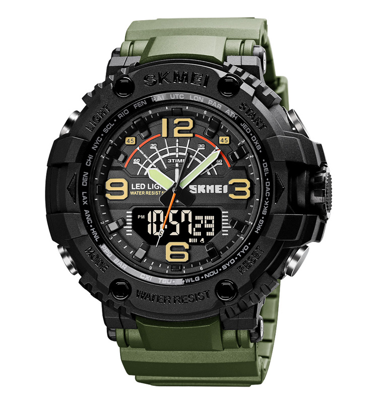 Годинник наручний Skmei 1617 Military-Black