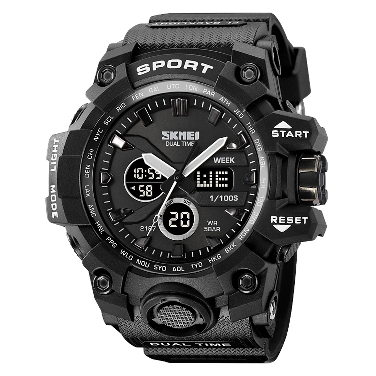 Годинник наручний Skmei 2197BK Black