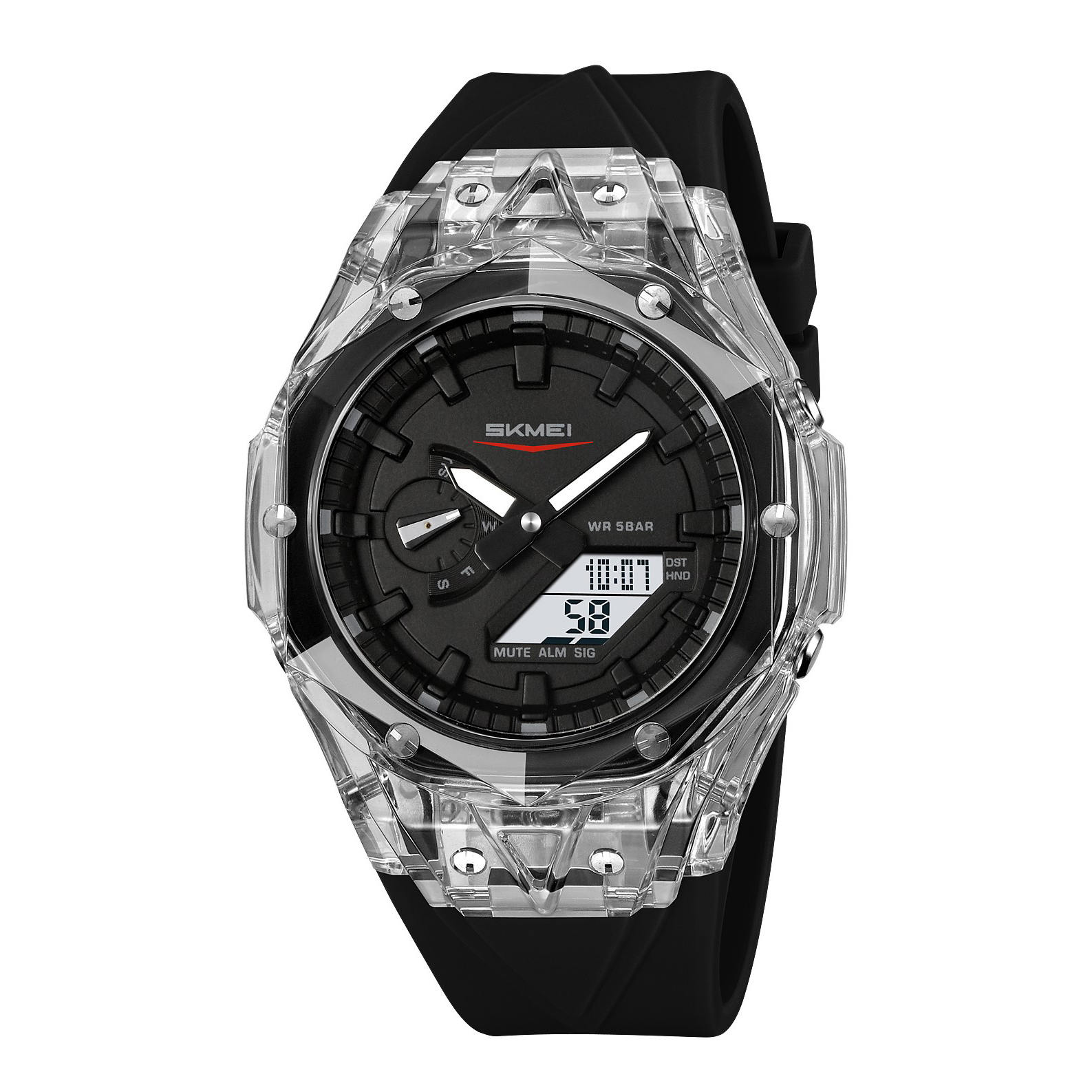 Годинник наручний Skmei 2411WTBK White-Black