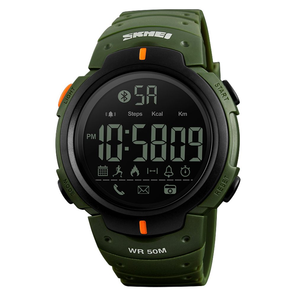 Годинник наручний Skmei 1301AG army green Smart Watch