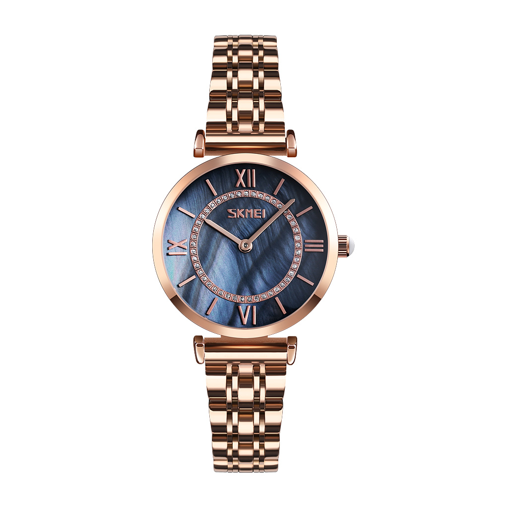 Годинник наручний Skmei 9198RGBKH-S Rose Gold-Black Lady