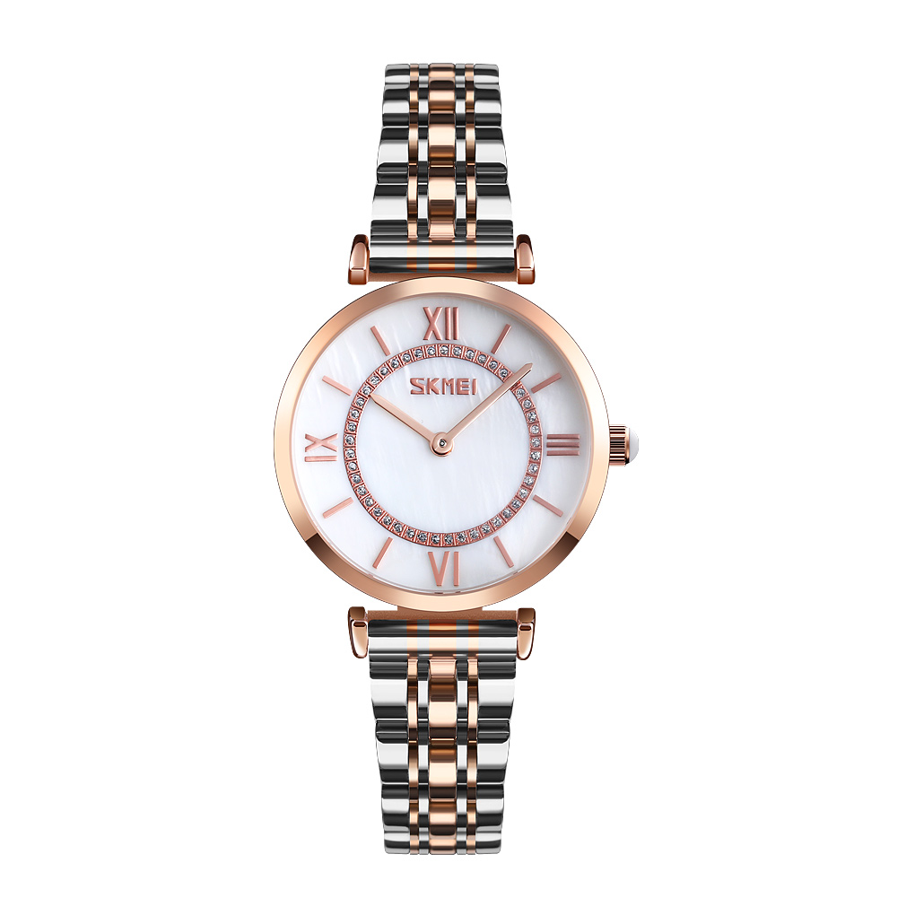 Годинник наручний Skmei 9198TRGWTH-S Rose Gold-Silver-White Lady