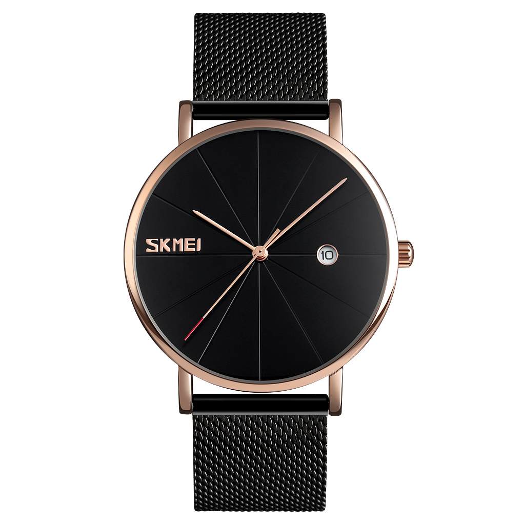 Годинник наручний Skmei 9183RGBK Black-Rose Gold