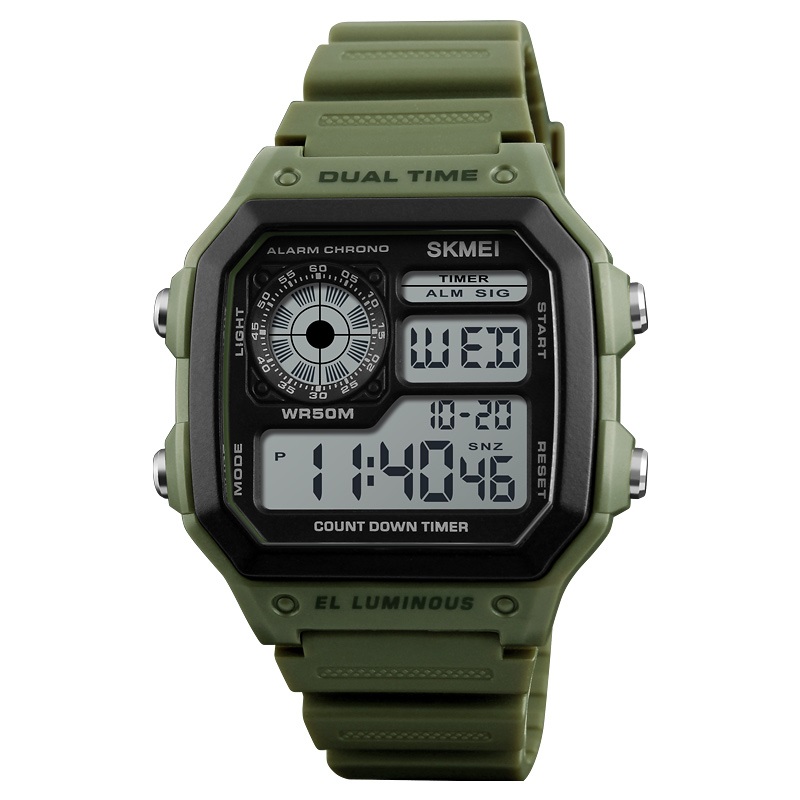 Годинник наручний Skmei 1299AG Army Green.