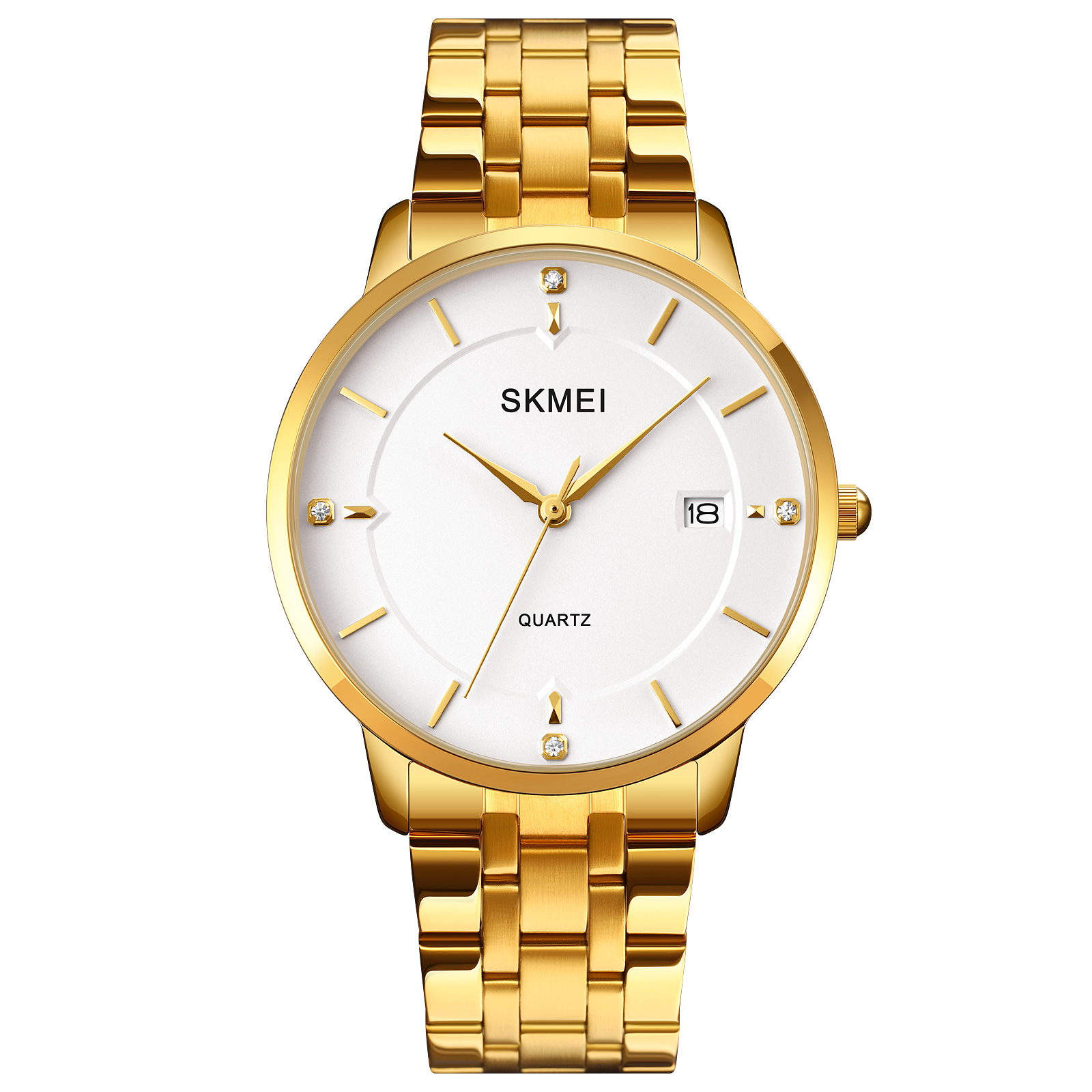 Годинник наручний Skmei 1801SGD Gold Stainless Steel