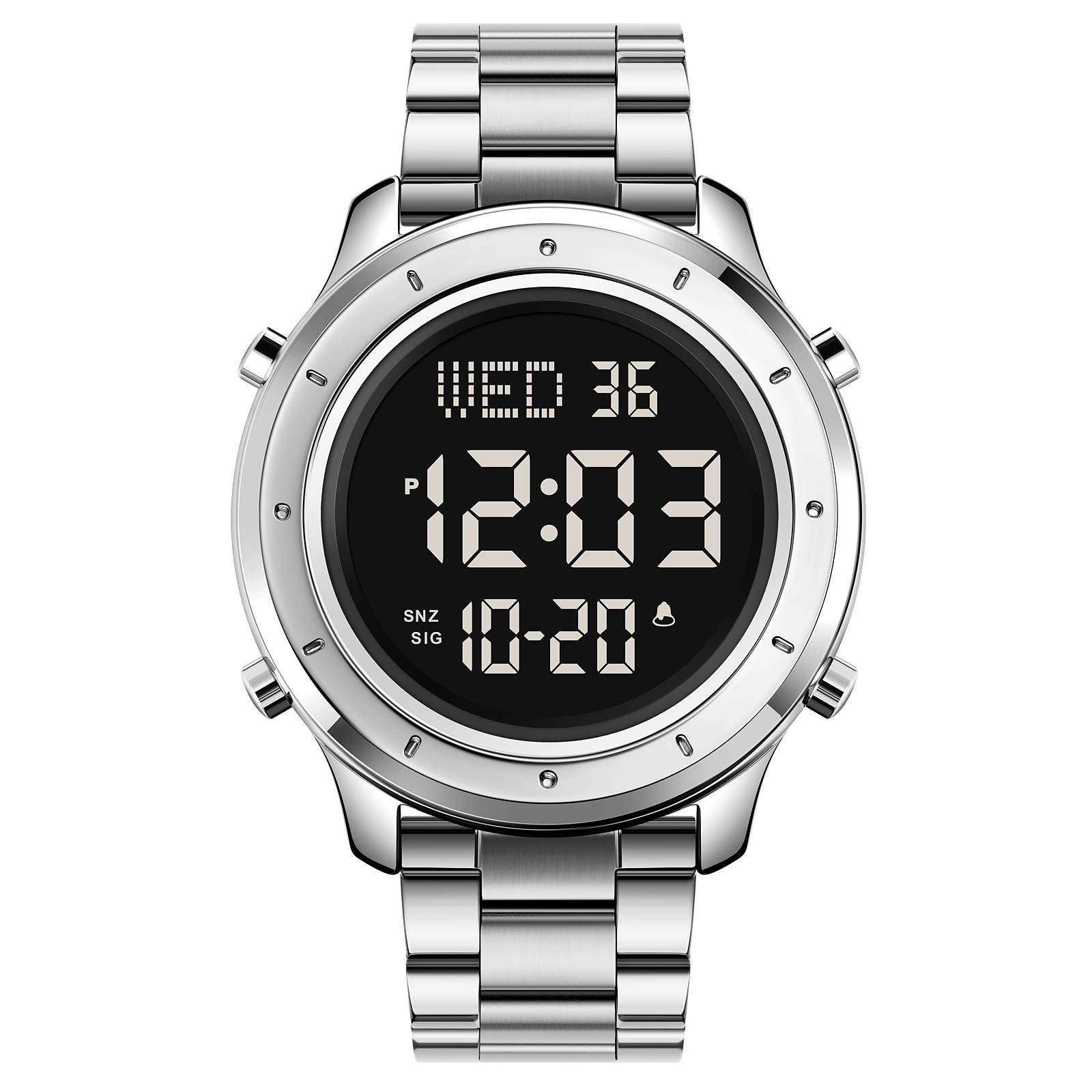 Годинник наручний Skmei 1864SSIBK Silver-Black-Steel
