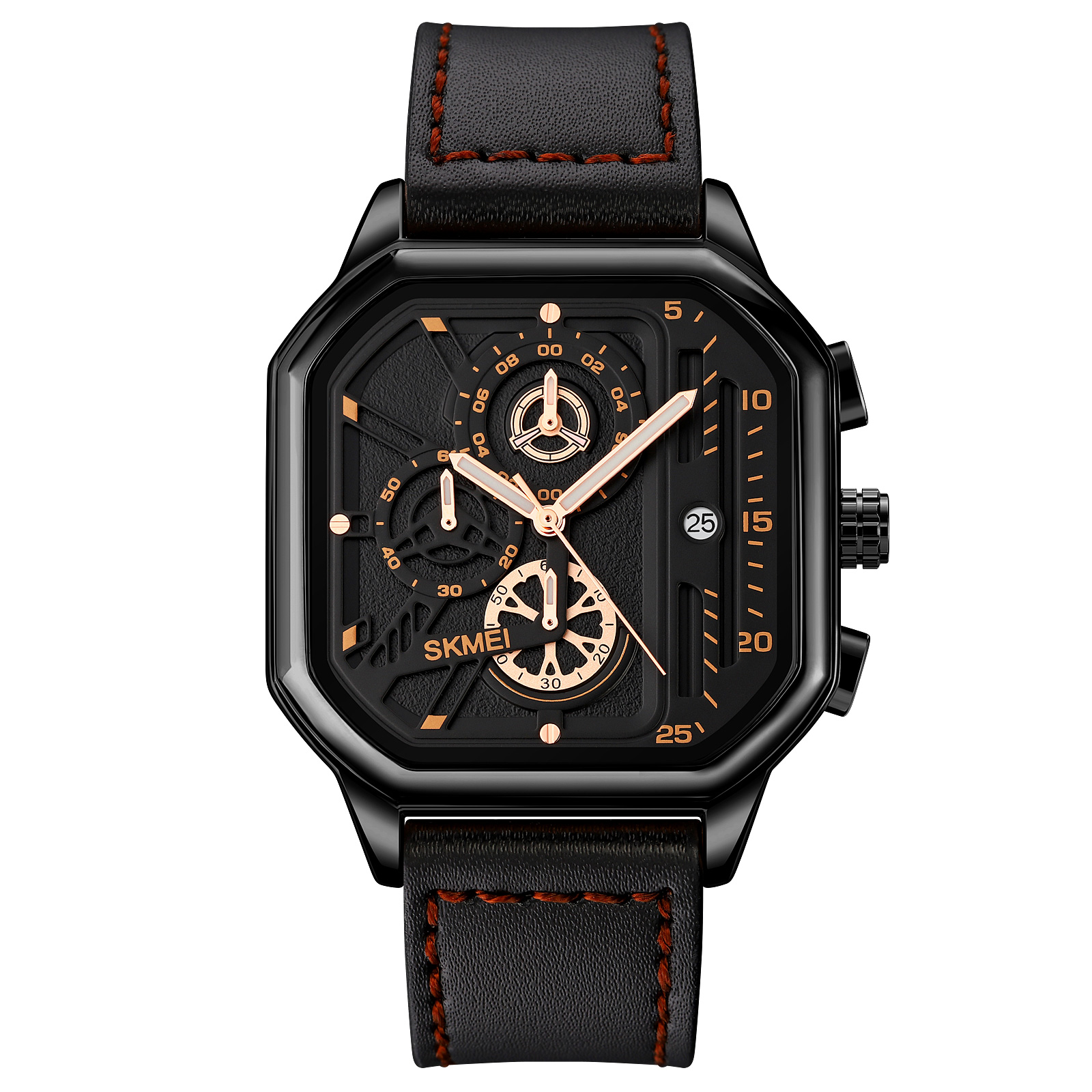 Годинник наручний Skmei 1963BKRG Black-Rose-Gold