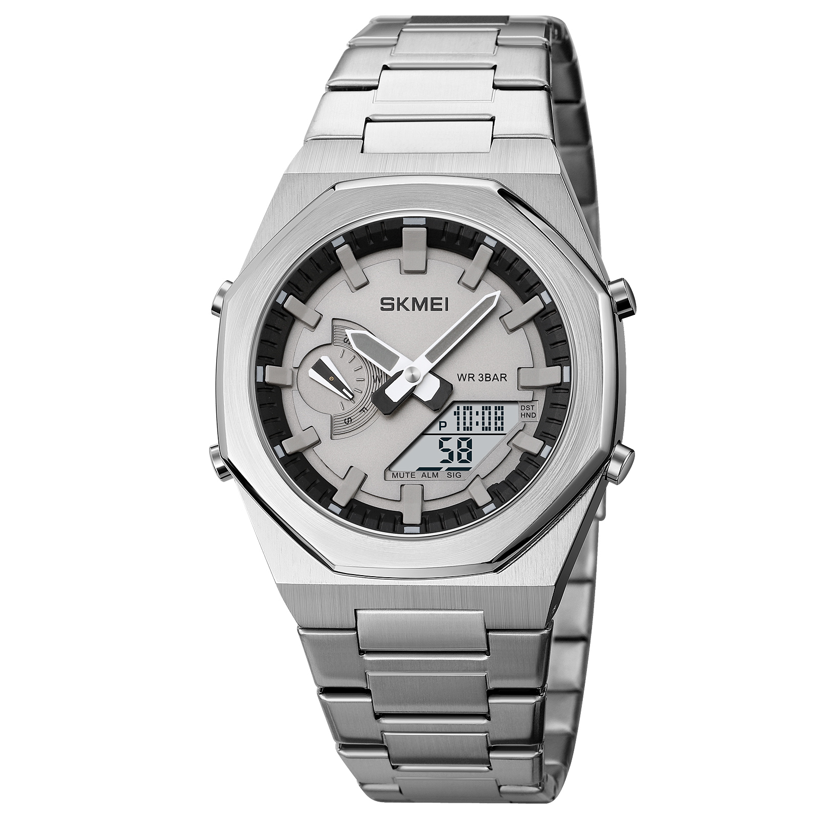 Годинник наручний Skmei 1816SIWT Silver-White