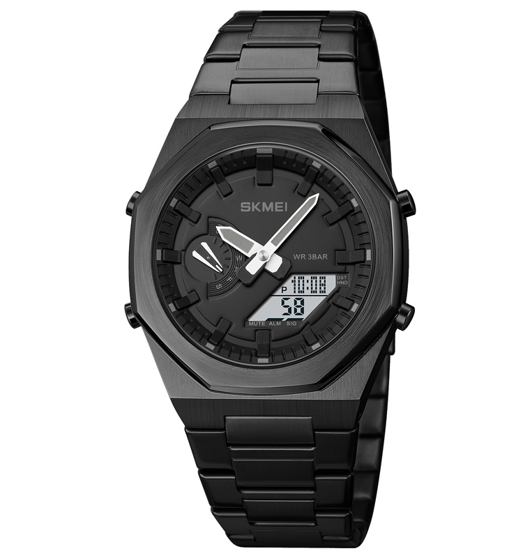 Годинник наручний Skmei 1816BKBKWT Black-Black-White