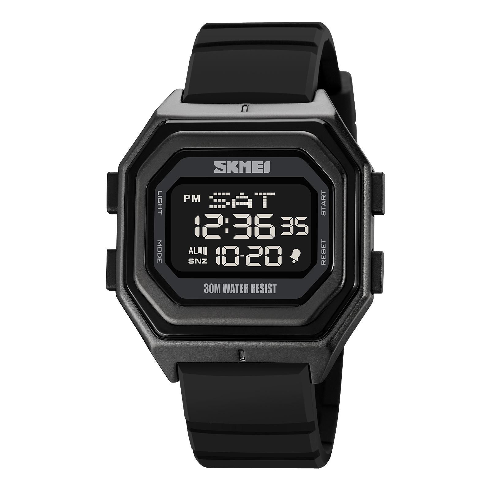 Годинник наручний Skmei 1875PBK All Black Silicone