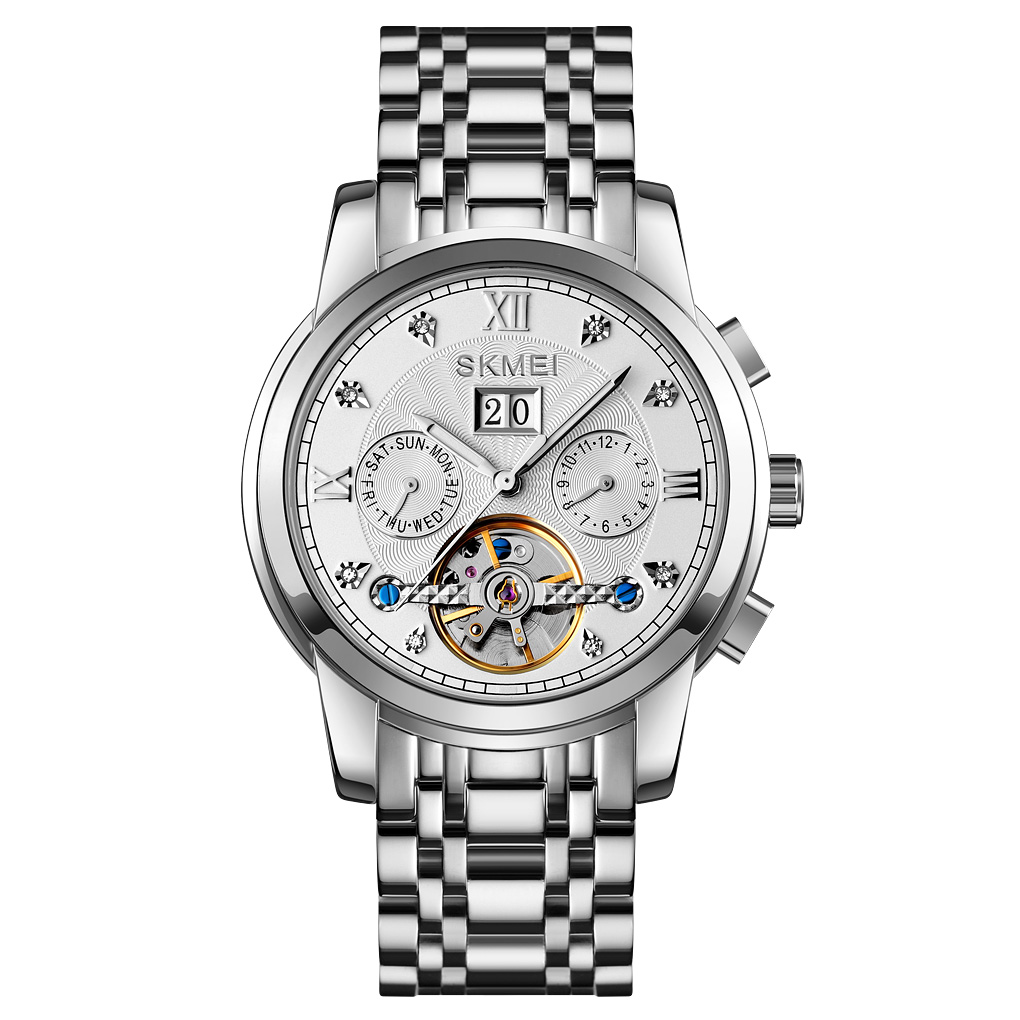 Годинник наручний Skmei M029SISI Silver-Silver