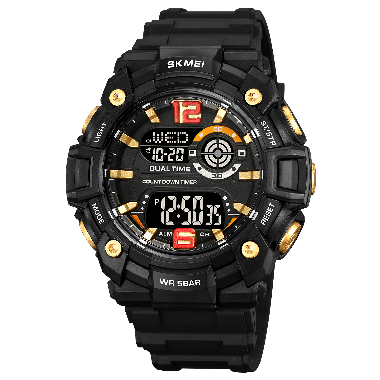 Годинник наручний Skmei 2018GDBK Gold-Black