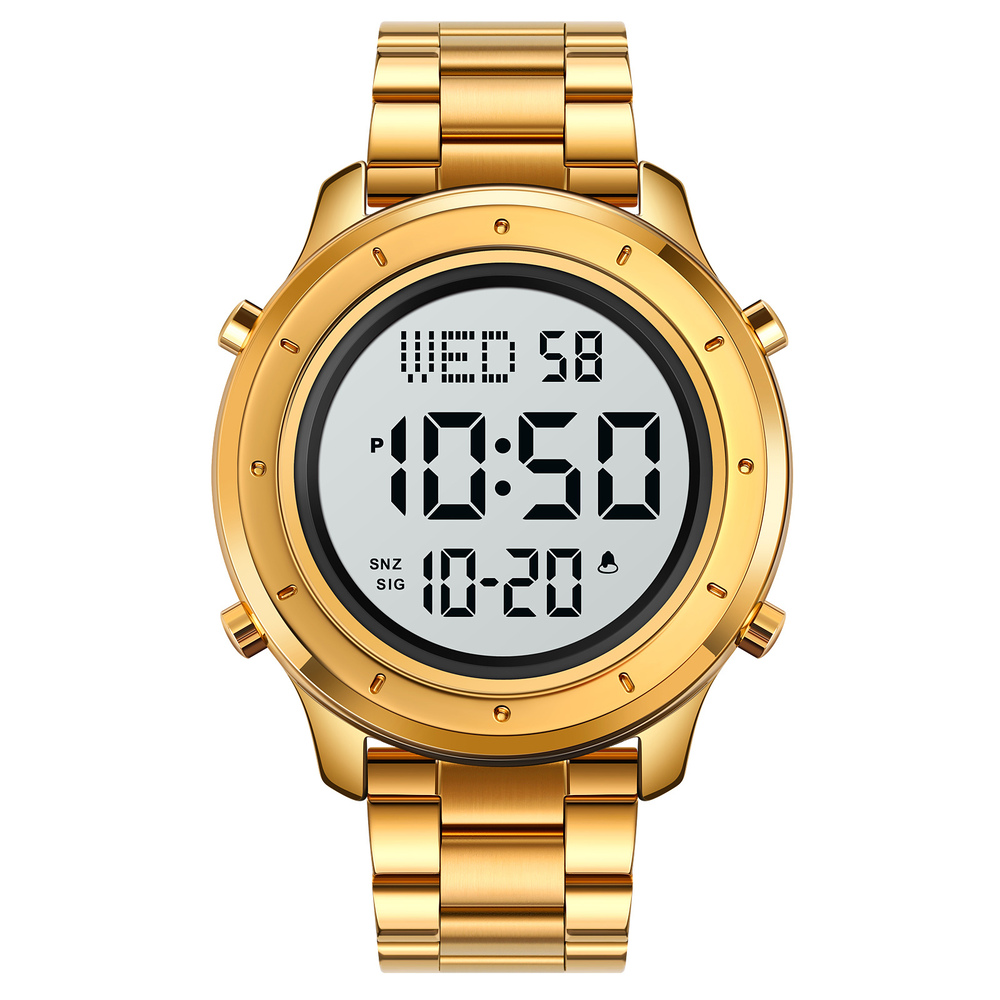 Годинник наручний Skmei 1864SGDWT Gold-White Steel