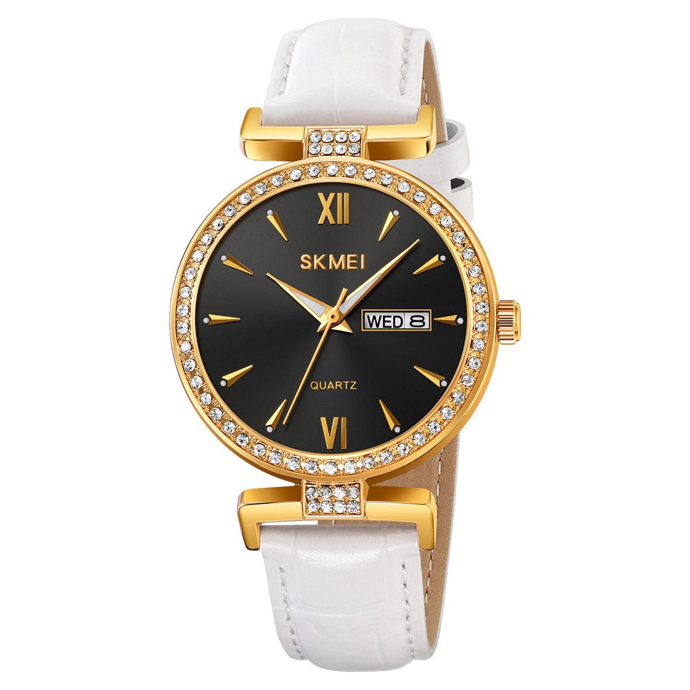 Годинник наручний Skmei 2090GDBKWT Gold Black-White