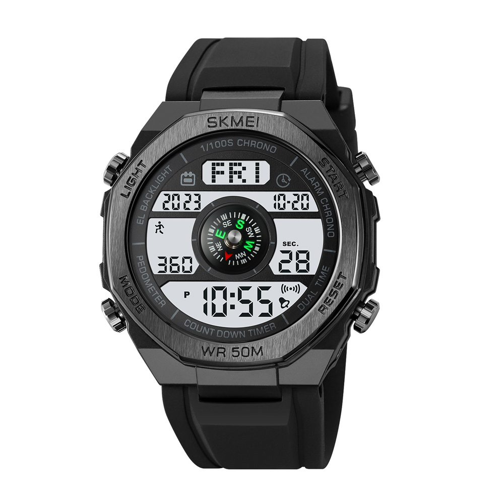 Годинник наручний Skmei 2209BKWT Black-White STOPPED