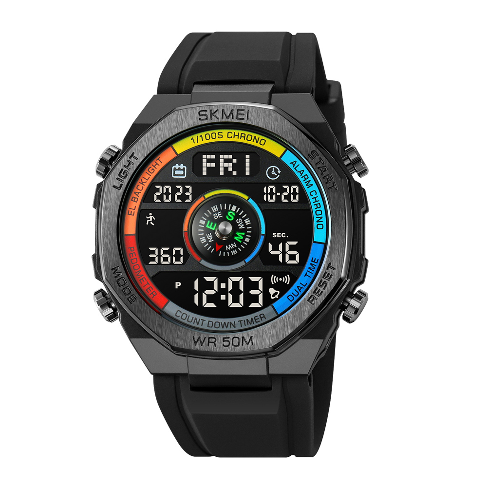 Годинник наручний Skmei 2209CLBK Colorful-Black STOPPED