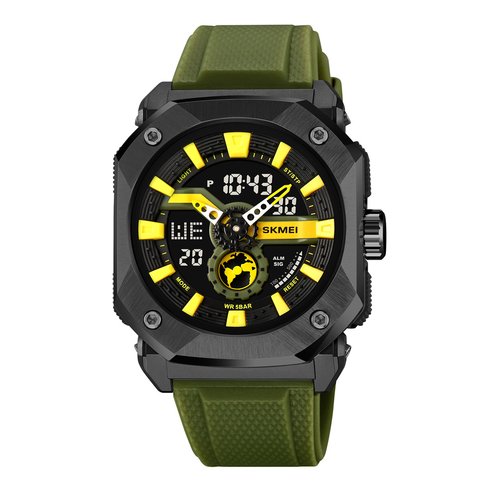 Годинник наручний Skmei 2272BKAG Black-Army Green
