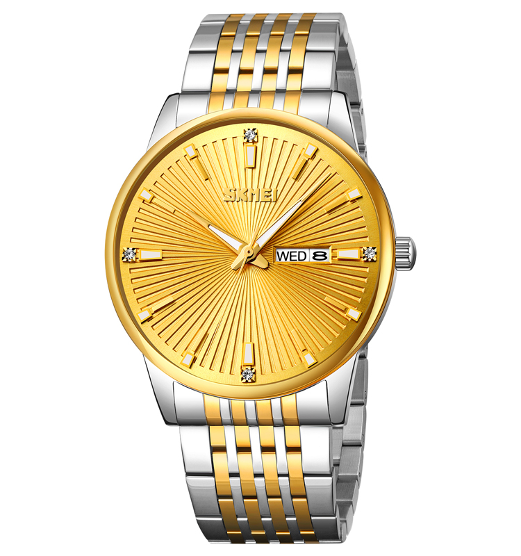 Годинник наручний Skmei 9323TGDGD Silver/Gold-Gold