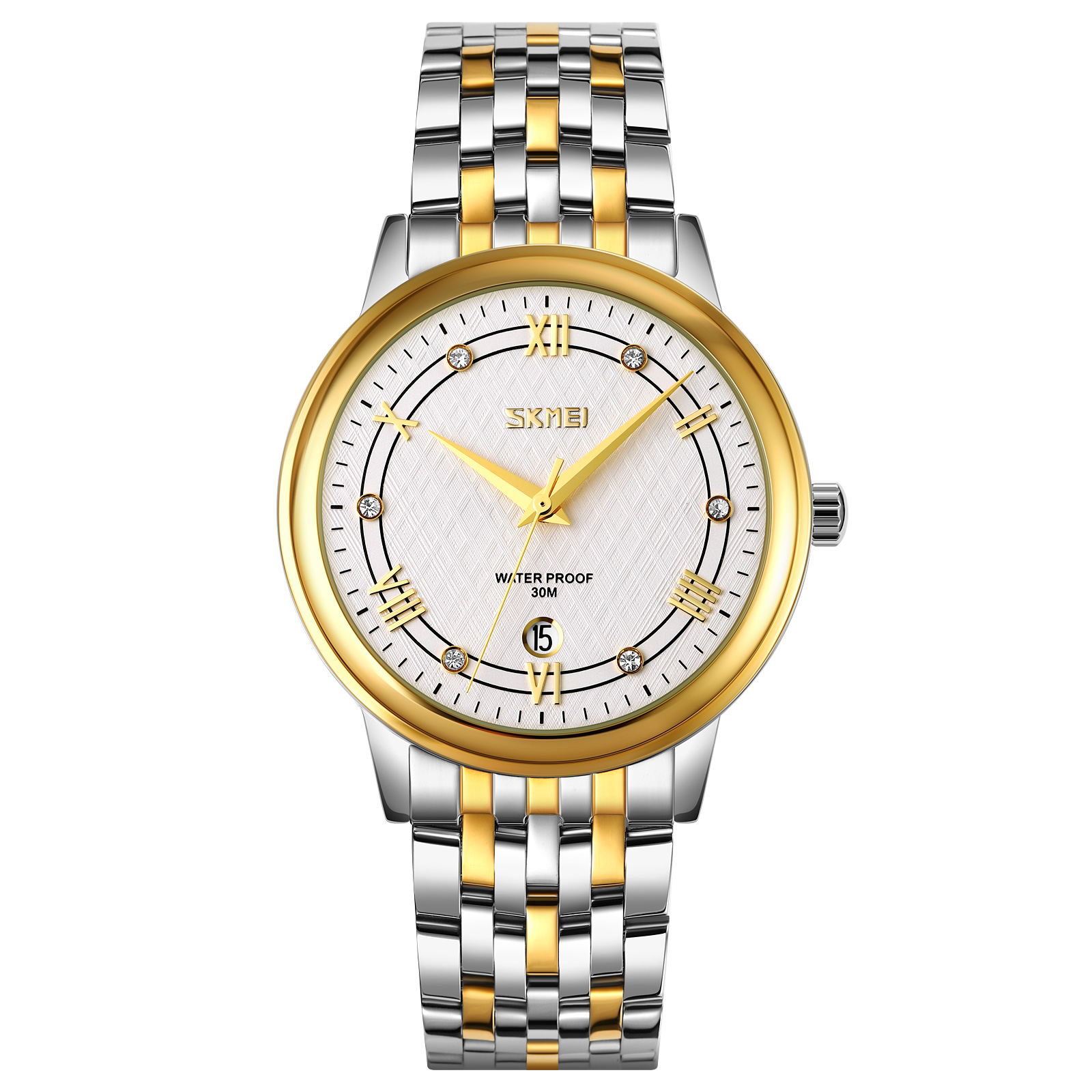 Годинник наручний Skmei 9272TGDSI-B Gold/Silver-Silver Men