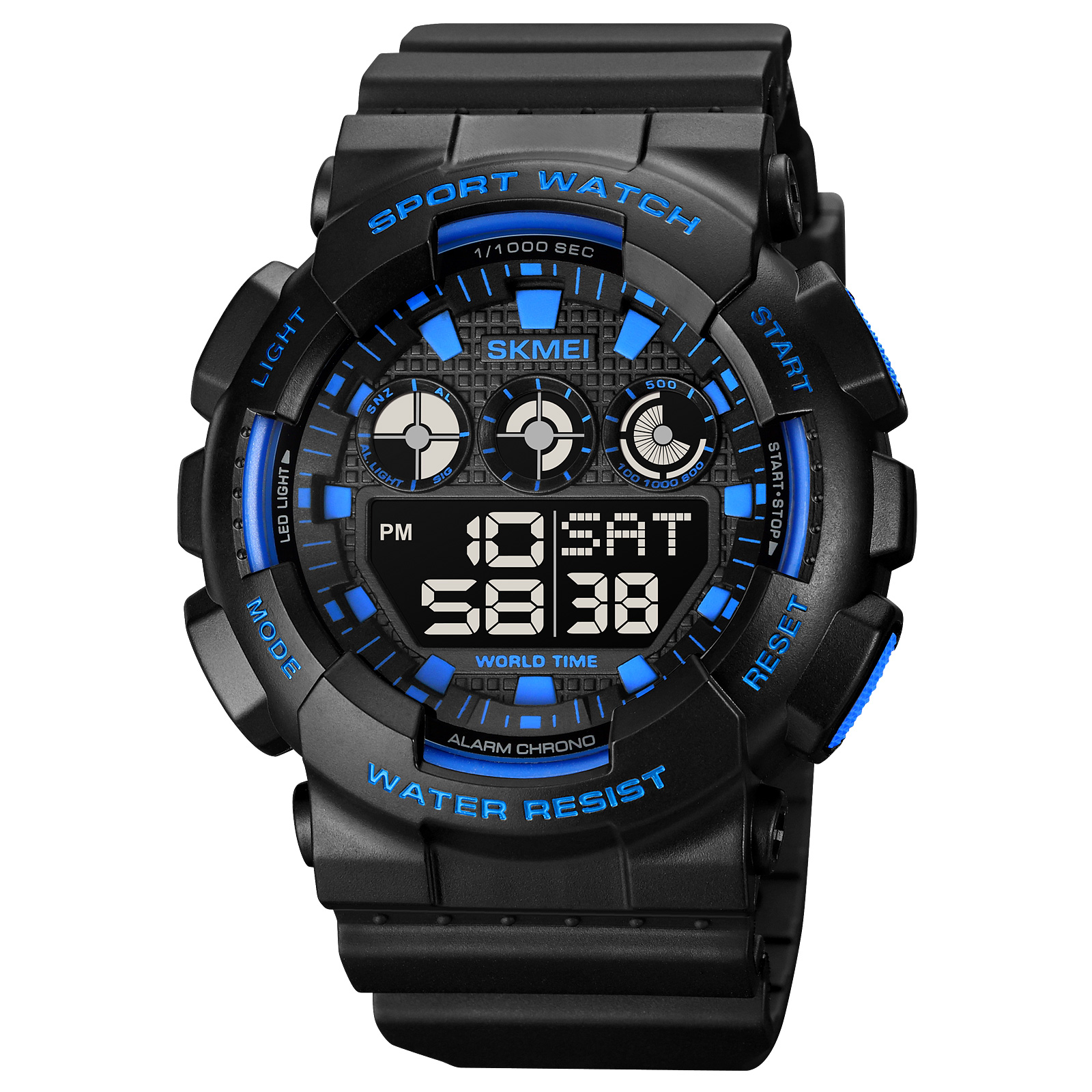 Годинник наручний Skmei 1857BU Black-Blue
