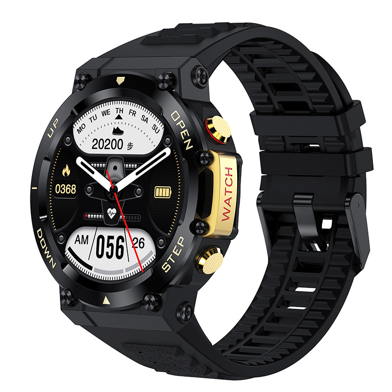 Смарт-годинник Modfit Titan Black-Gold 35 мм.