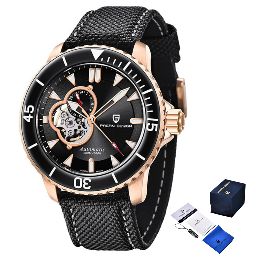 Годинник наручний Pagani Design PD-1674 Gold-Black