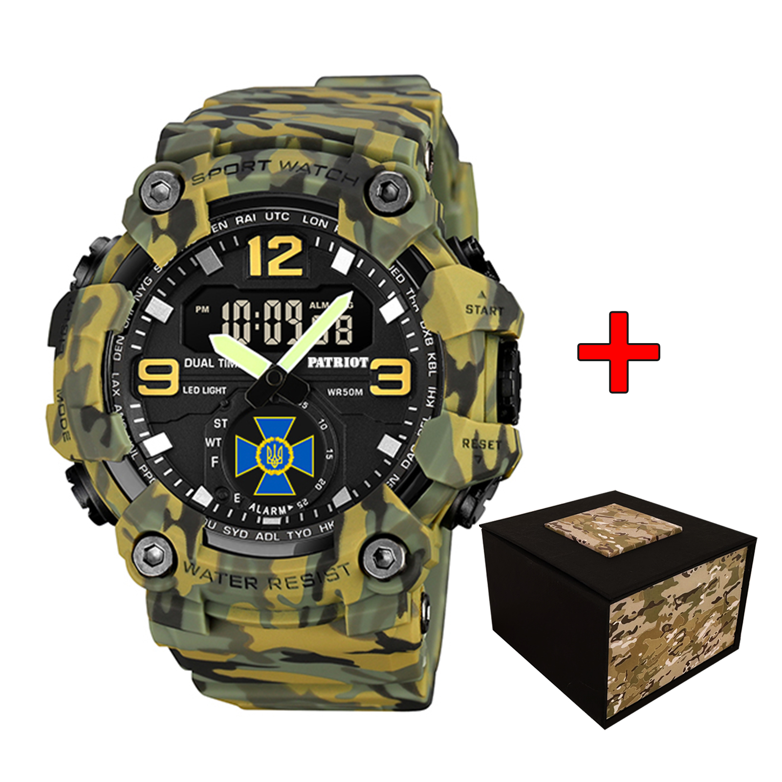 Patriot 003CMGRSBU СБУ Зелений камуфляж + Коробка