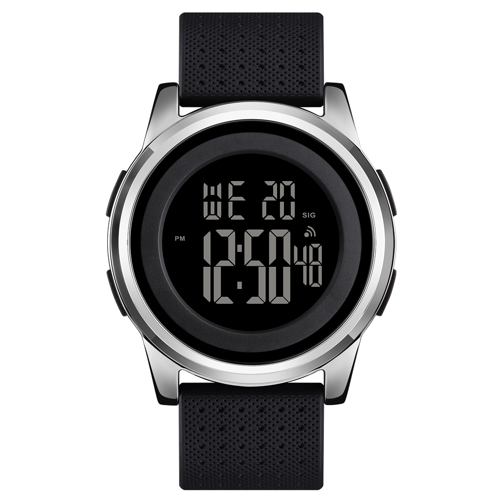Годинник наручний Skmei 1502SI Black-Silver