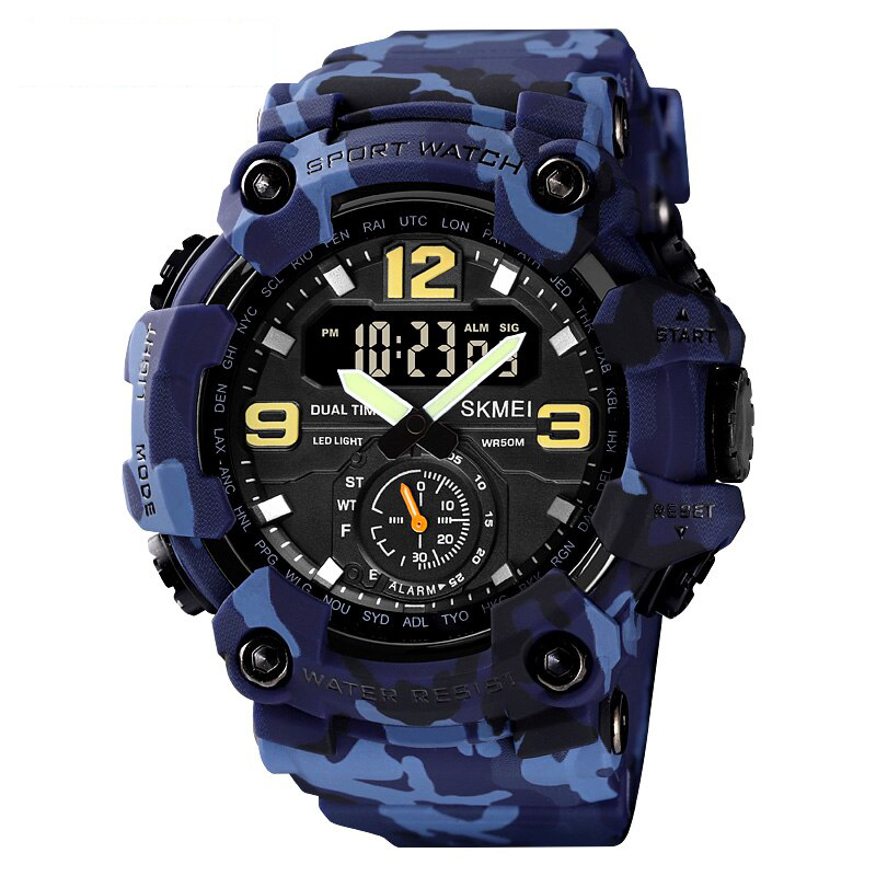 Годинник наручний Skmei 1637 Blue-Military