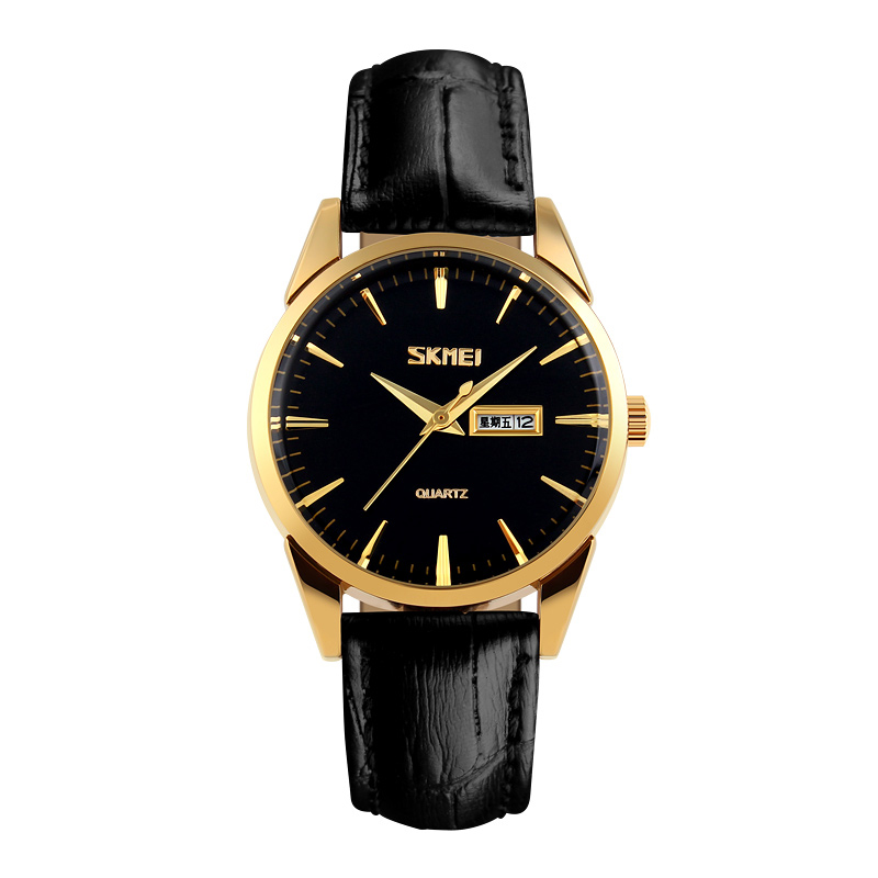 Годинник наручний Skmei 9073GDBK-S Gold-Black lady