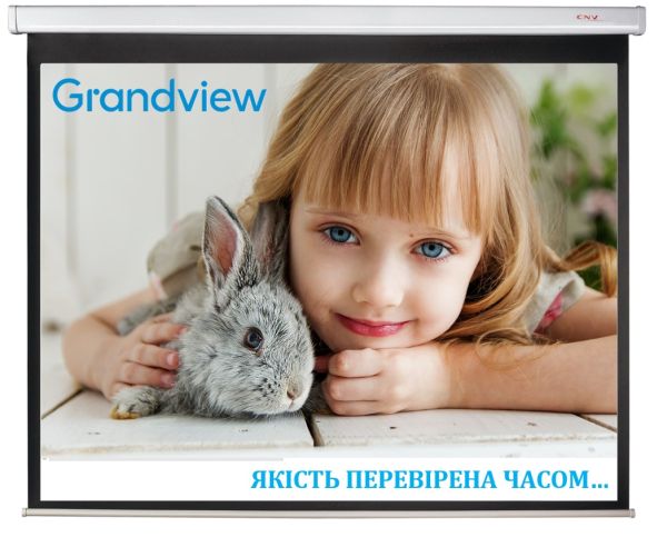 Екран для проектора GrandView CB-MP94 WM5 моторизований настінно-стельовий 94" (16:10) 203x127