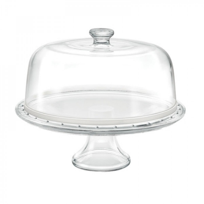 Тортівниця з кришкою 31см PALLADIO на ніжці 13504542 BORGONOVO